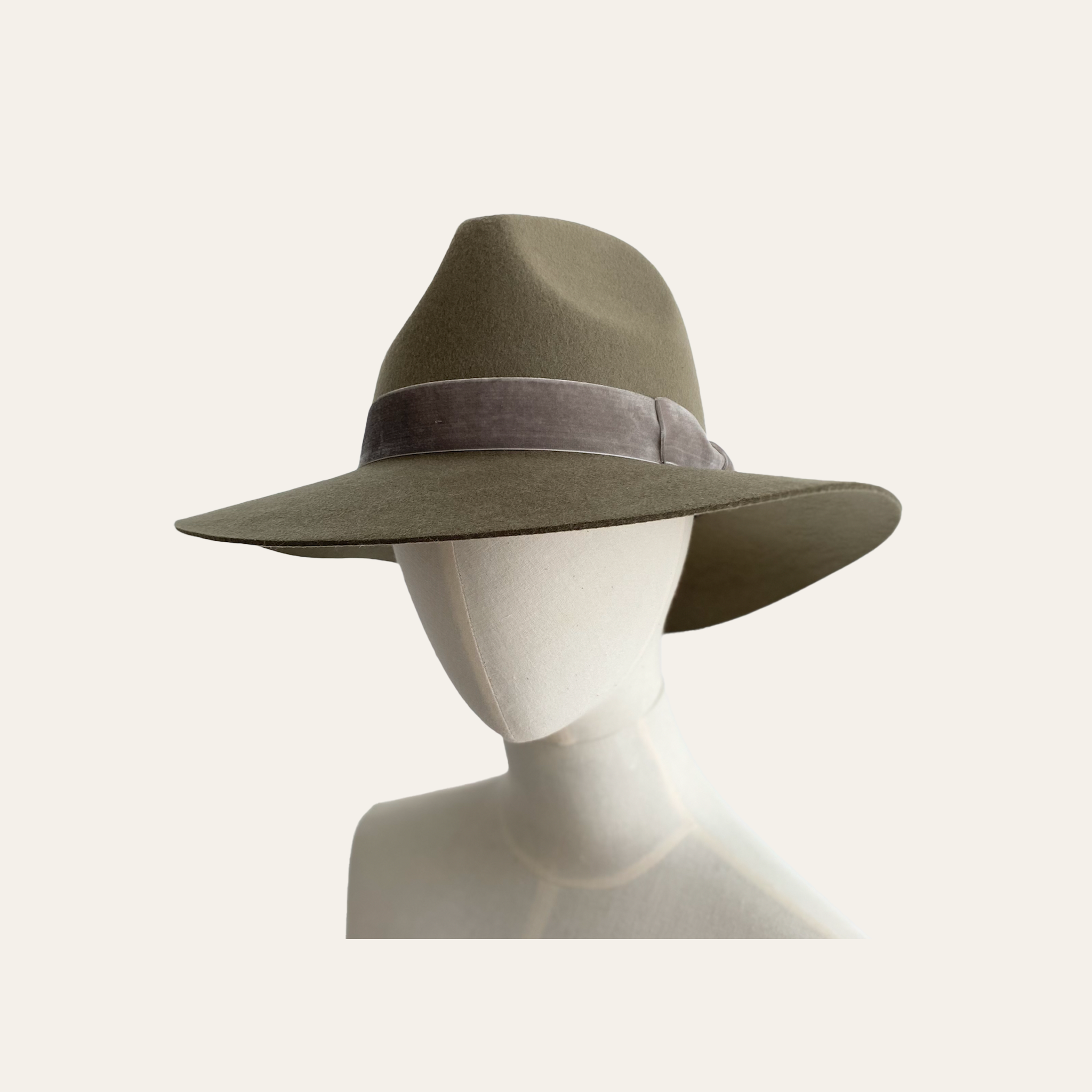 Gunby Wool Fedora in Soft Olive