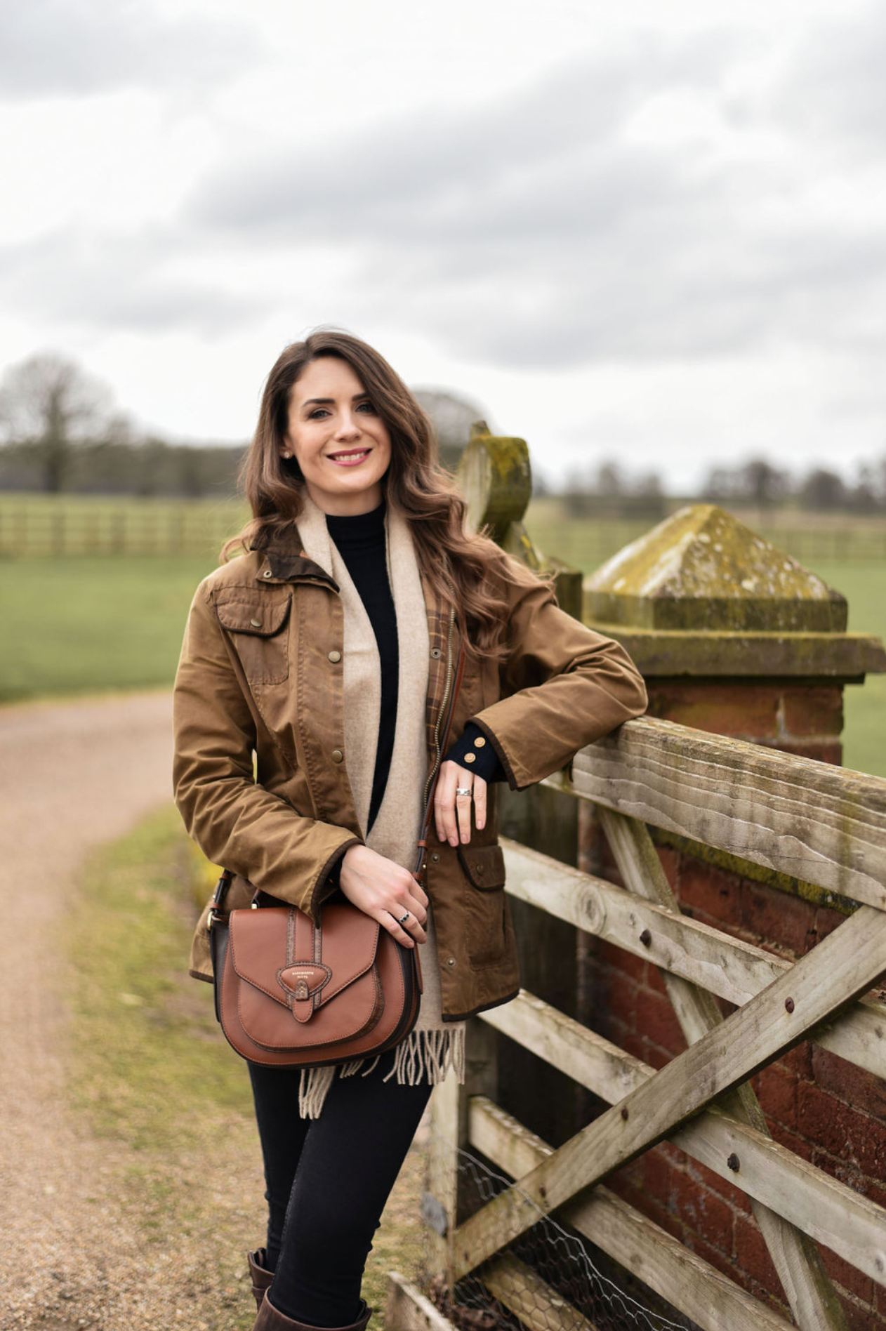 Belton Tan Leather Saddle Bag