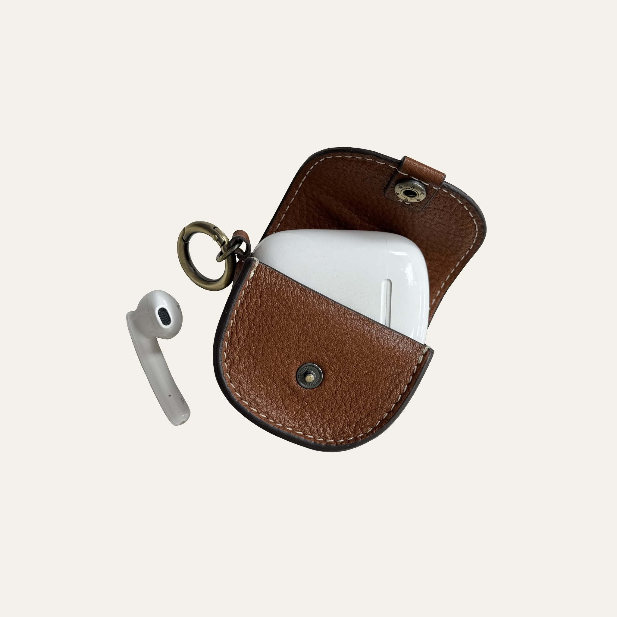 Poppered Leather Pouch